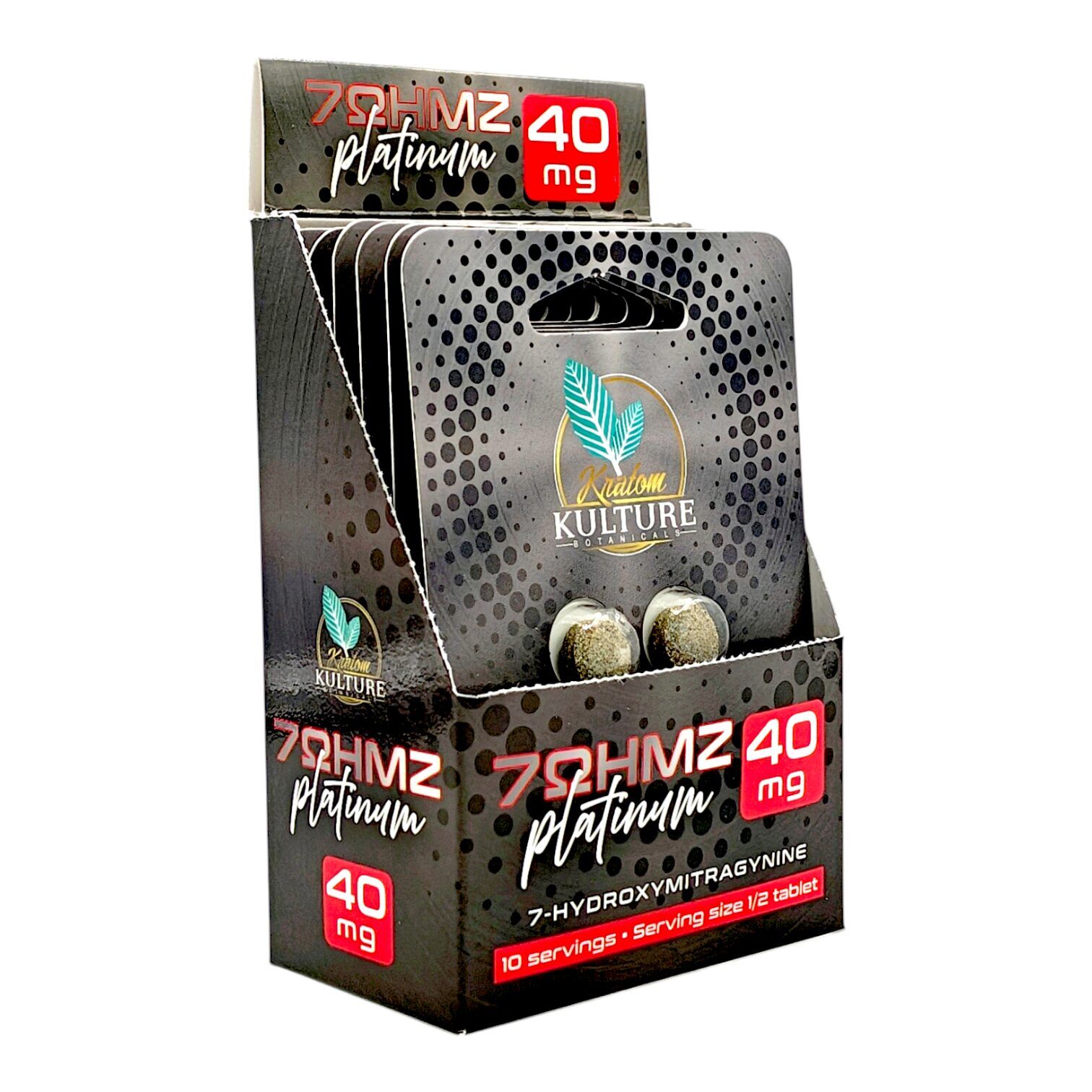 Kratom Kulture 7OHMZ Platinum Tablets 40mg | Image 7 | Kratom Kulture 7OHMZ Platinum Tablets 40mg