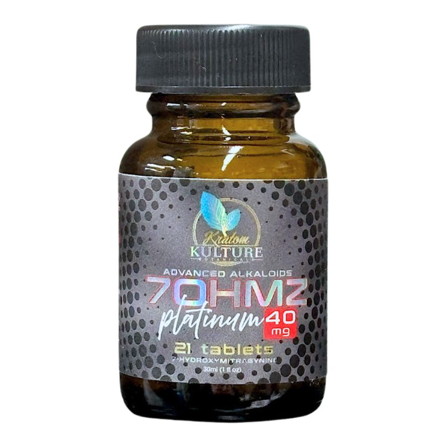Kratom Kulture 7OHMZ Platinum Tablets 40mg | Image 8 | Kratom Kulture 7OHMZ Platinum Tablets 40mg