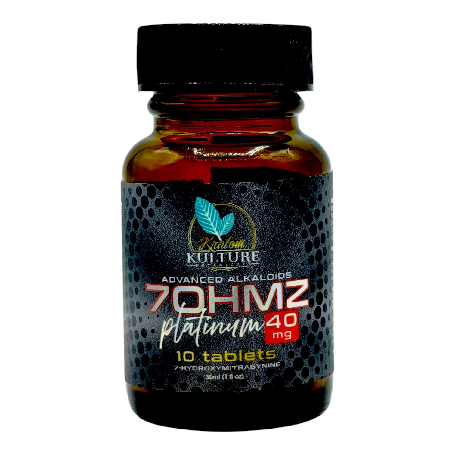 Kratom Kulture 7OHMZ Platinum Tablets 40mg | Image 2 | Kratom Kulture 7OHMZ Platinum Tablets 40mg