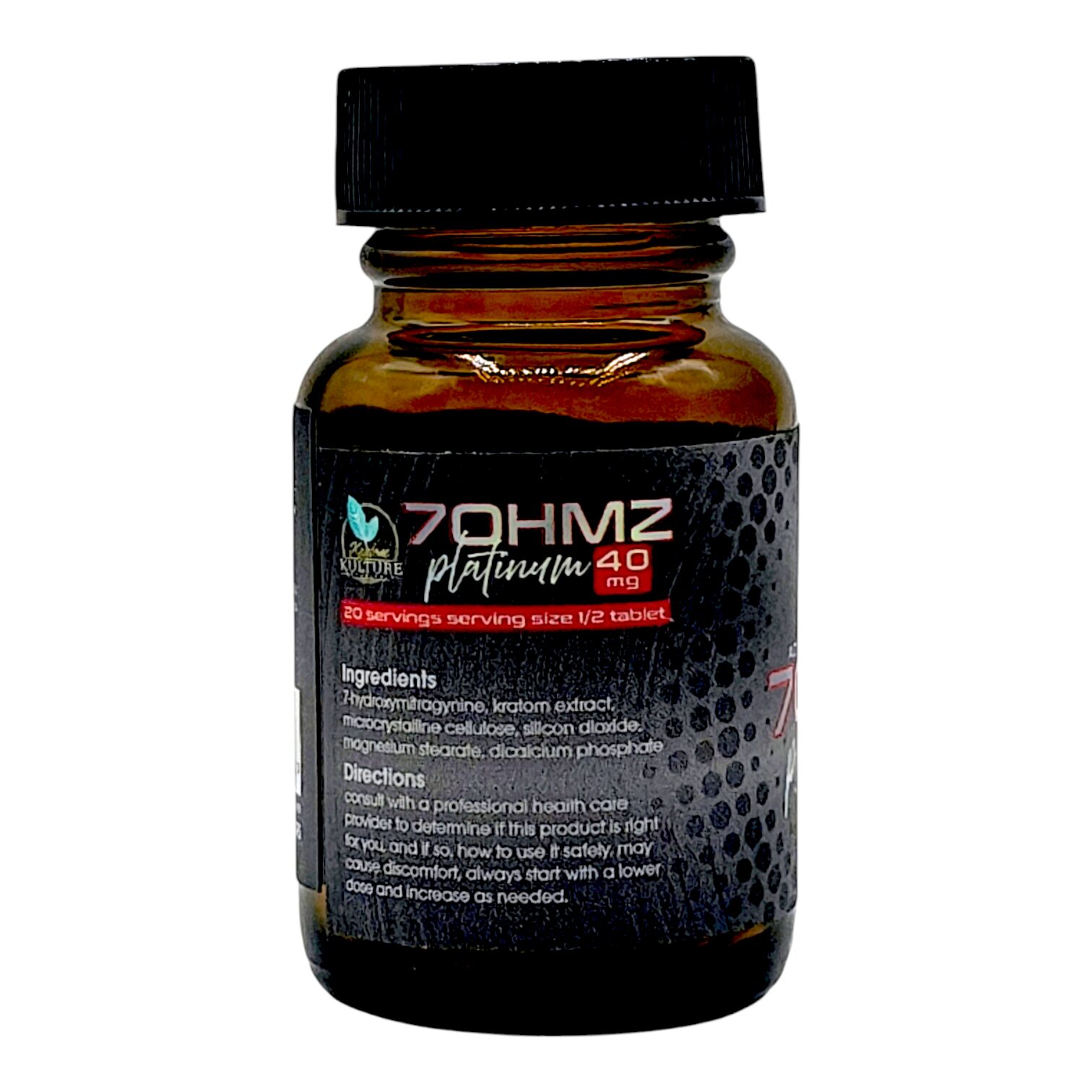 Kratom Kulture 7OHMZ Platinum Tablets 40mg | Image 4 | Kratom Kulture 7OHMZ Platinum Tablets 40mg