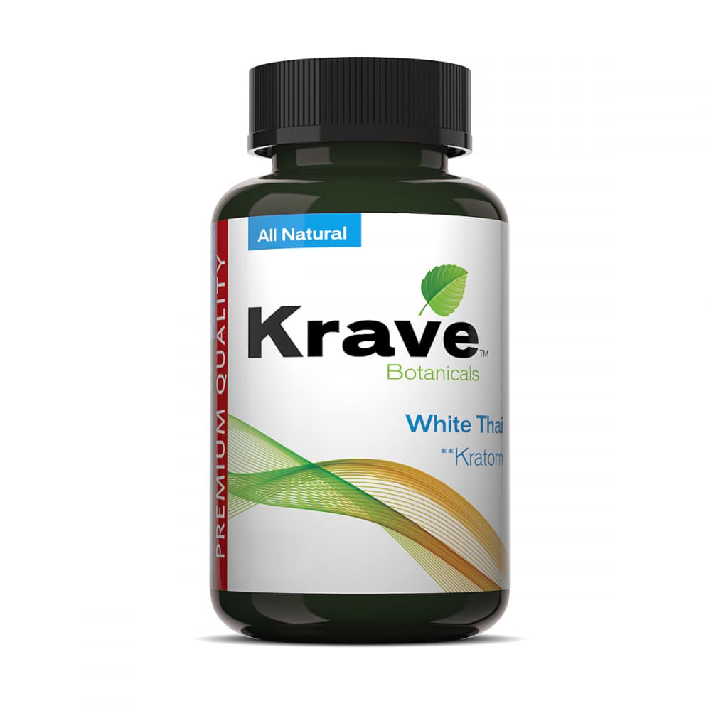 Krave White Thai Kratom Capsules | Image 1 | Krave White Thai Kratom Capsules