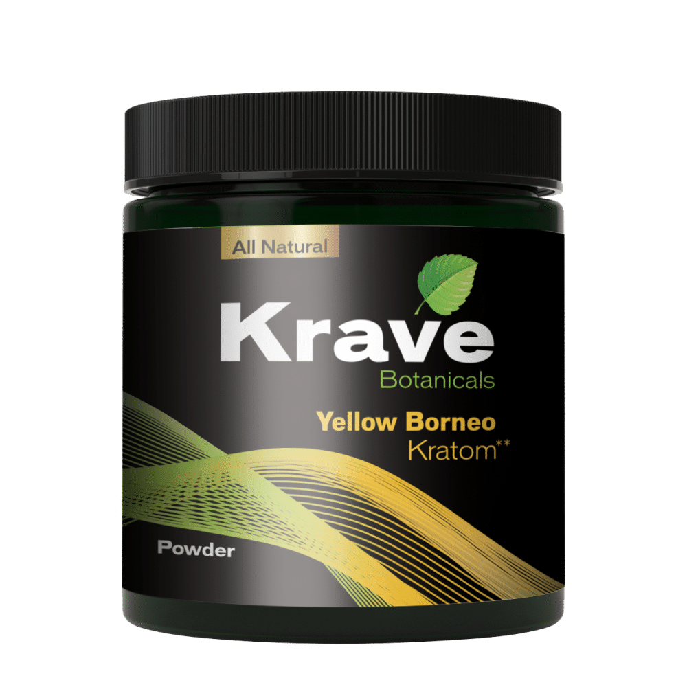 Krave Yellow Borneo Kratom Powder | Image 1 | Krave Yellow Borneo Kratom Powder