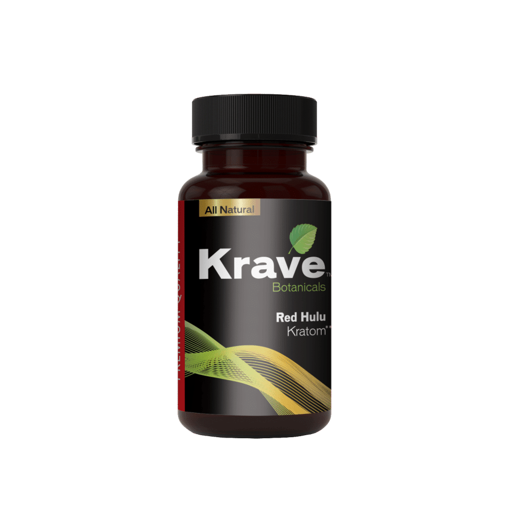 Krave Red Hulu Kratom Capsules | Image 1 | Krave Red Hulu Kratom Capsules