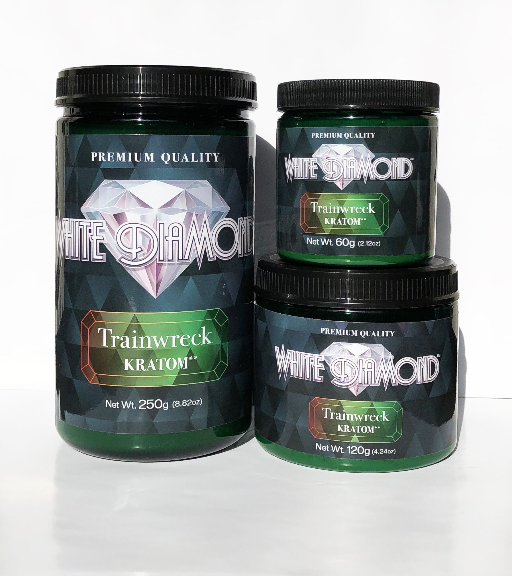 White Diamond Trainwreck Kratom Powder | Image 1 | White Diamond Trainwreck Kratom Powder