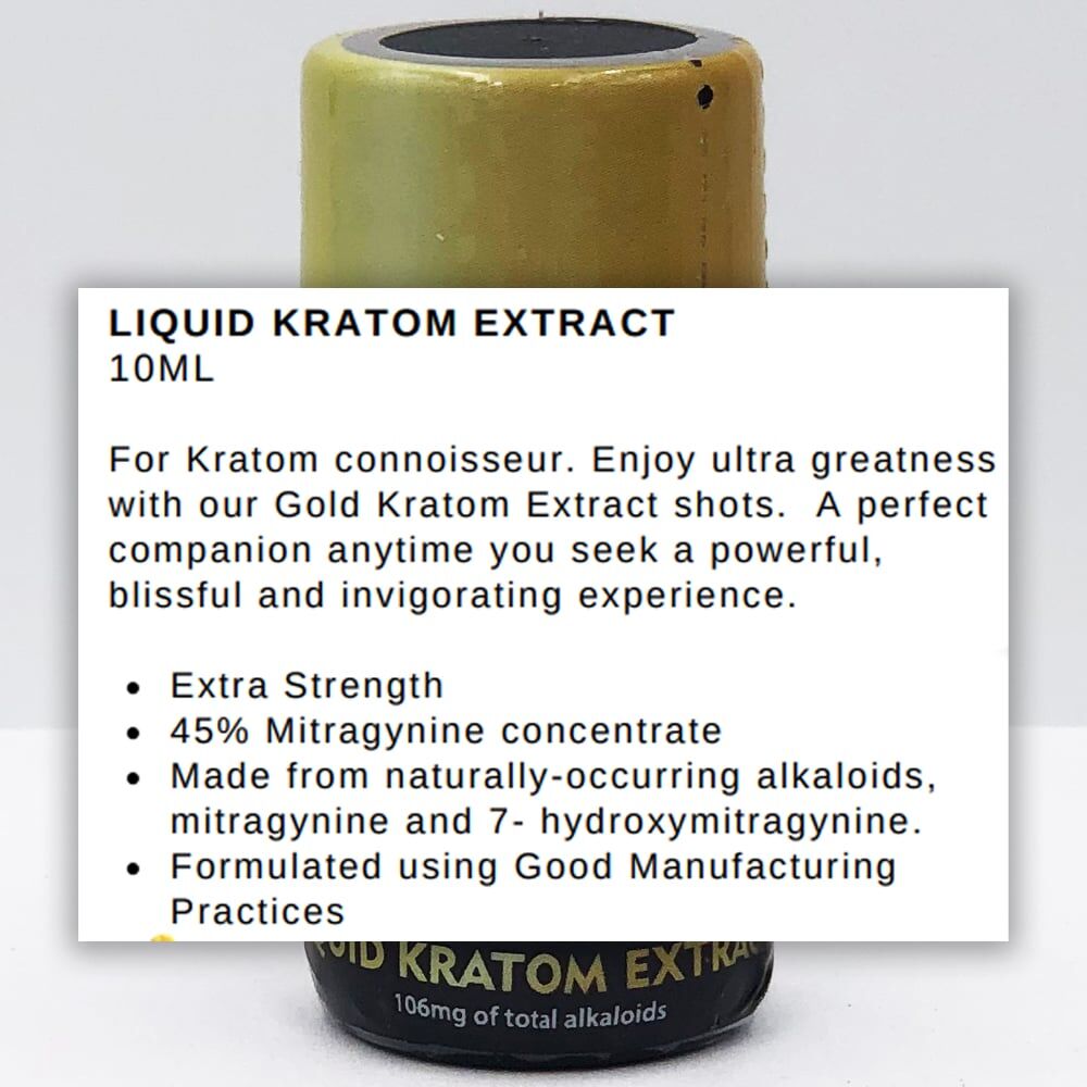 MAHA Gold Kratom Extract Shot 10mL (BUY 1 GET 1) | Image 3 | MAHA Gold Kratom Extract Shot 10mL (BUY 1 GET 1)