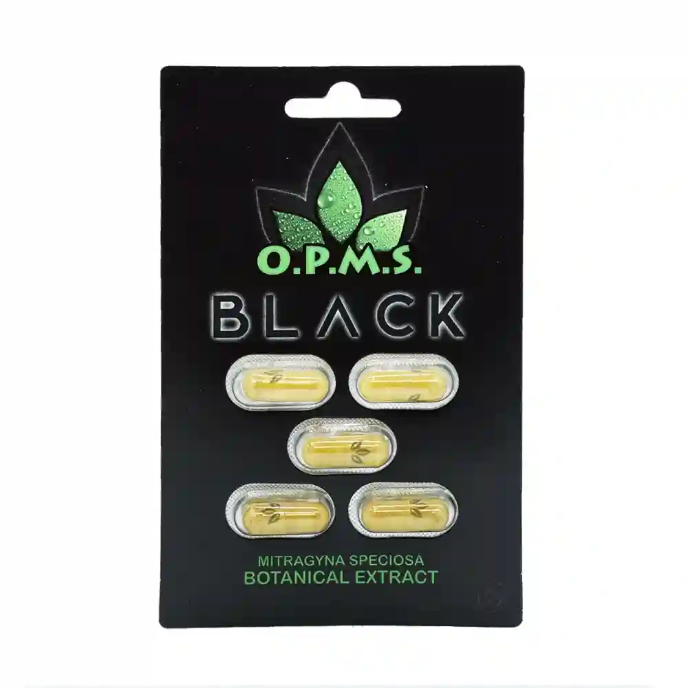 OPMS Kratom Black Extract Capsules | Image 1 | OPMS Kratom Black Extract Capsules