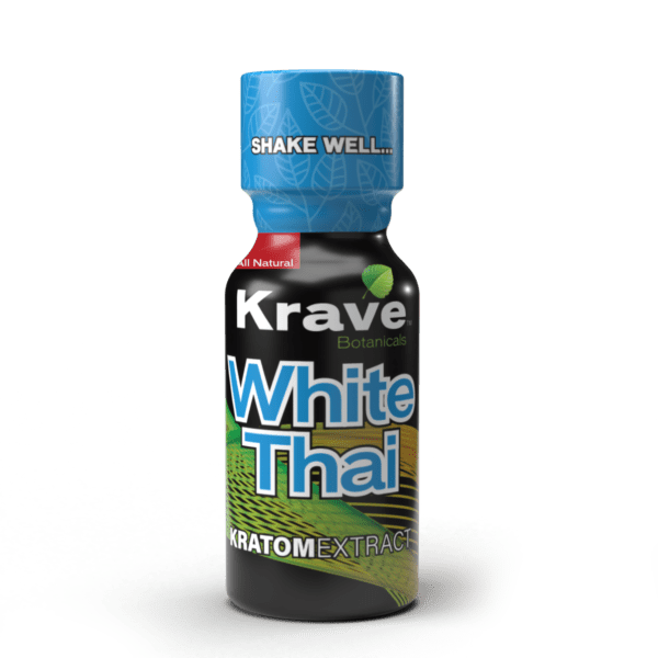 Krave White Thai Kratom Extract Shot 10mL | Image 1 | Krave White Thai Kratom Extract Shot 10mL