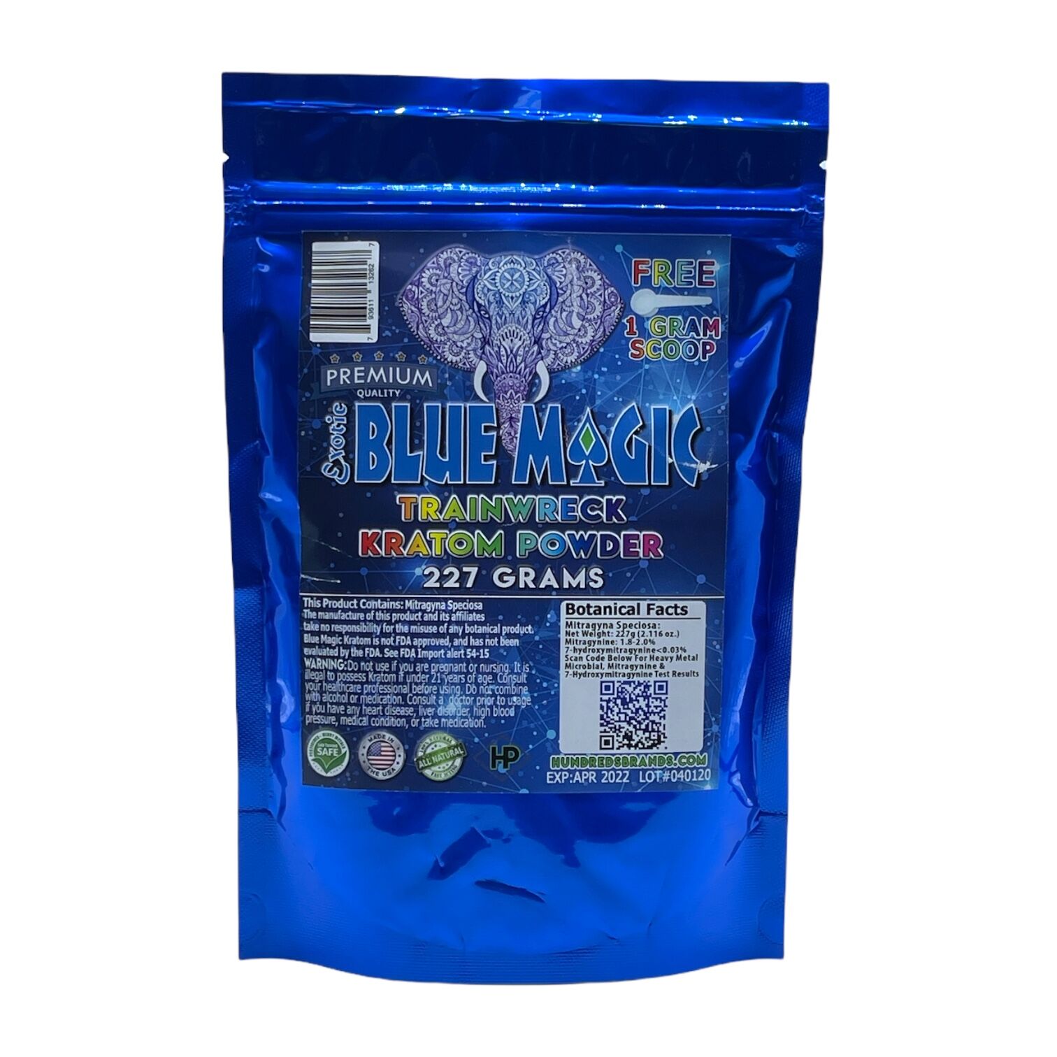 Blue Magic Trainwreck Kratom Powder | Image 1 | Blue Magic Trainwreck Kratom Powder