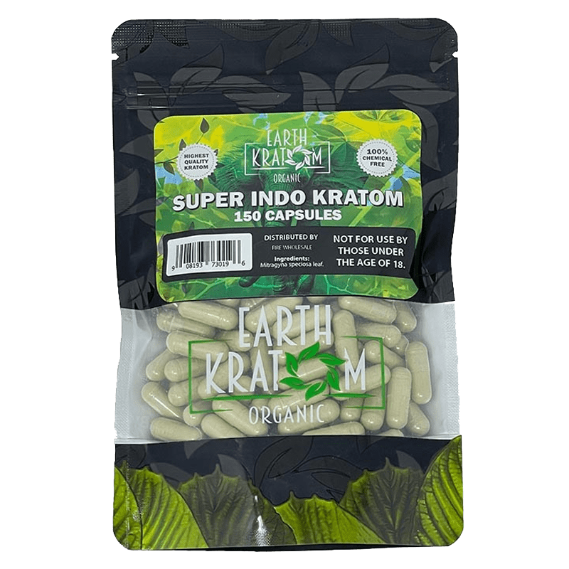 Earth Kratom Super Indo Kratom Capsule | Image 2 | Earth Kratom Super Indo Kratom Capsule