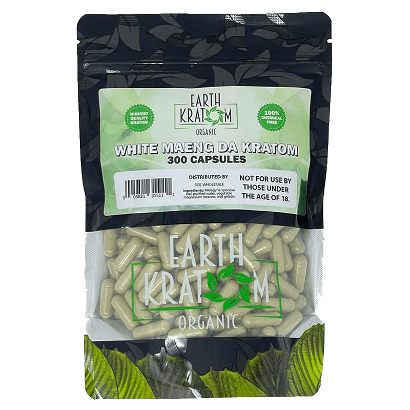 Earth Kratom White Maeng Da Kratom Capsule | Image 3 | Earth Kratom White Maeng Da Kratom Capsule