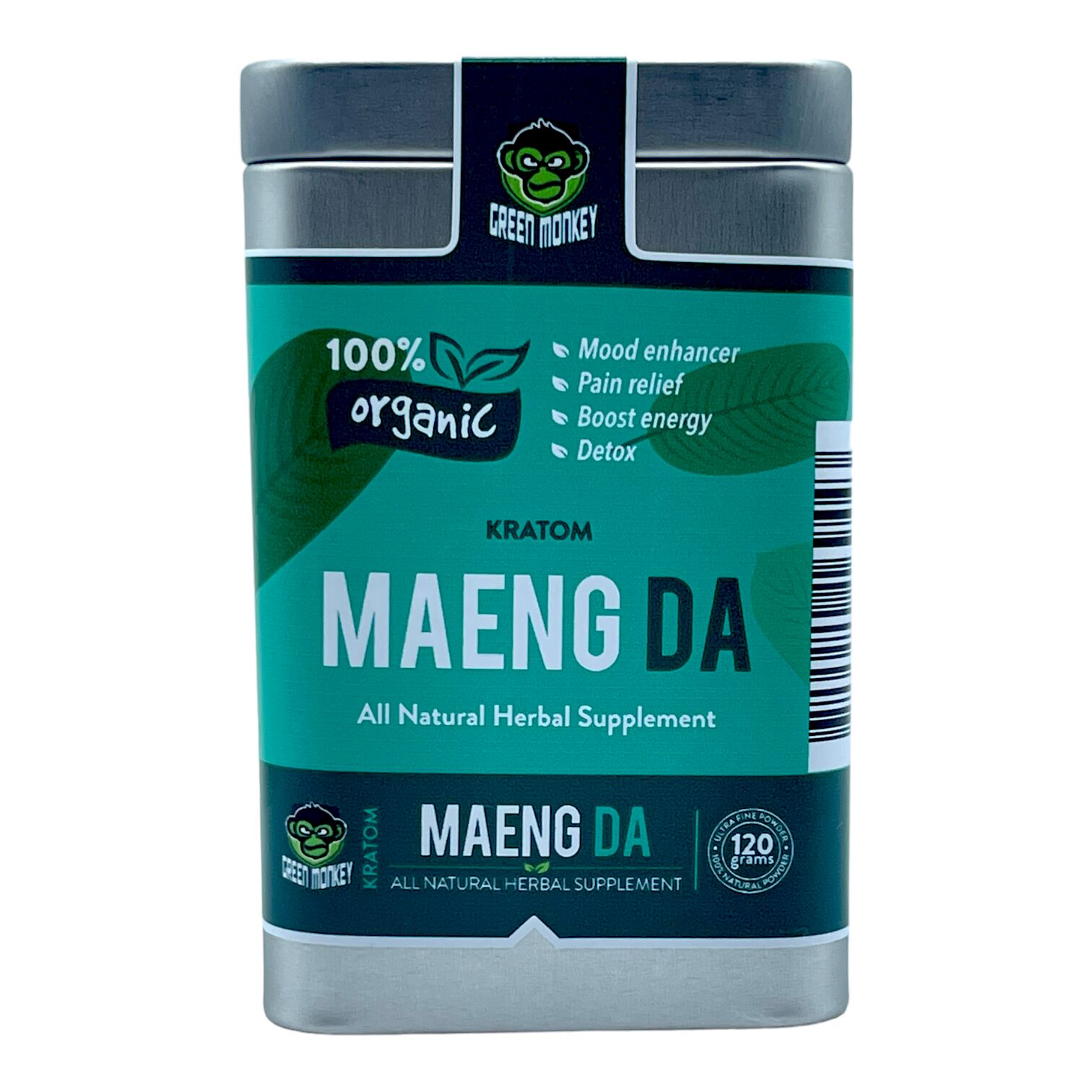 Green Monkey Maeng Da Kratom Powder | Image 1 | Green Monkey Maeng Da Kratom Powder