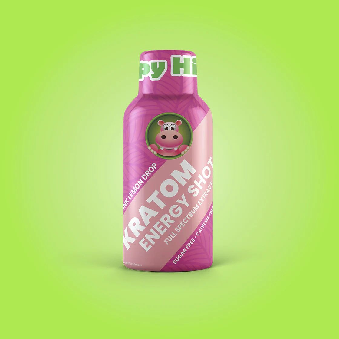 Happy Hippo Pink Lemon Extract Kratom Energy Shot 50mg 59mL | Image 1 | Happy Hippo Pink Lemon Extract Kratom Energy Shot 50mg 59mL