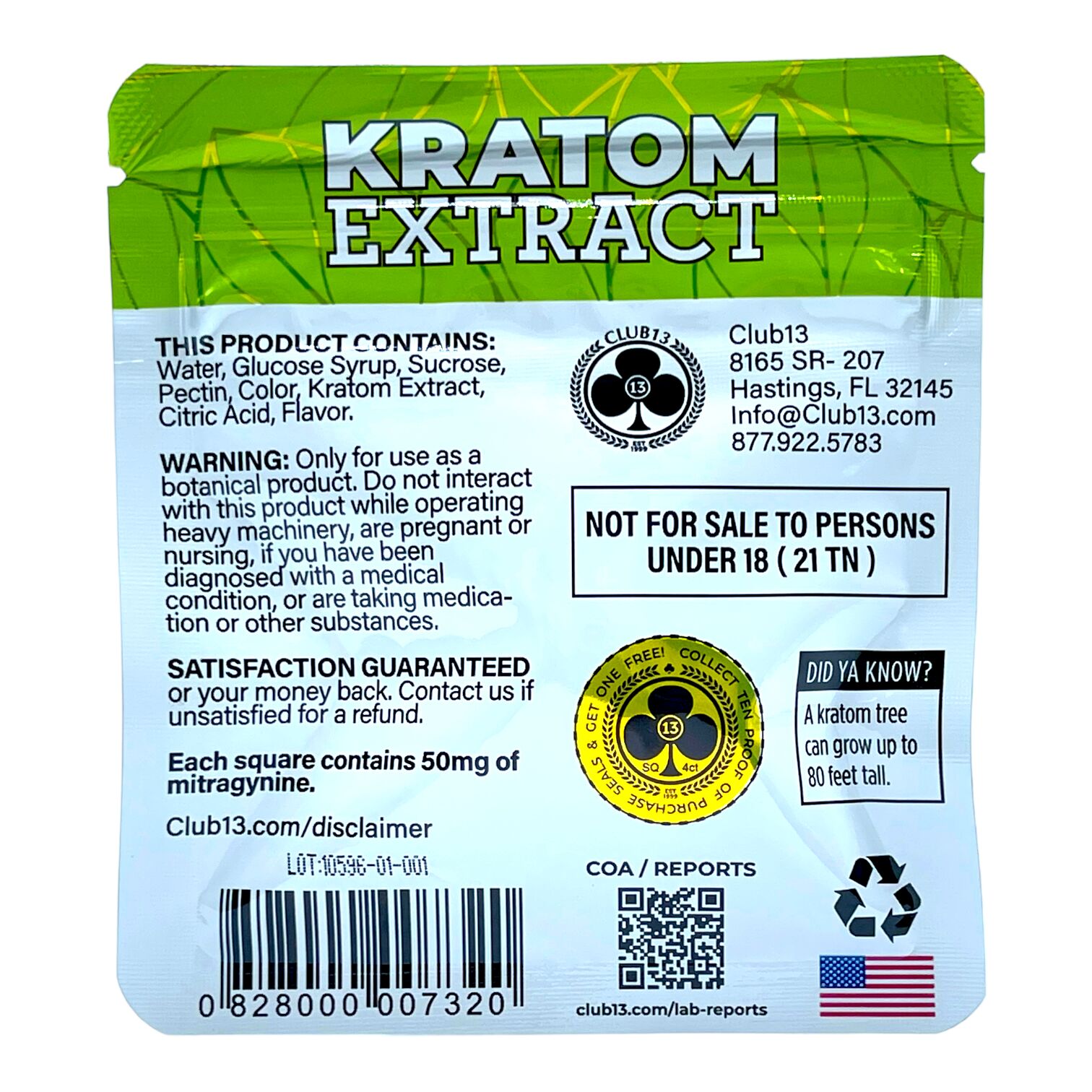 Club 13 Red Apple Extract Kratom Gummies | Image 3 | Club 13 Red Apple Extract Kratom Gummies