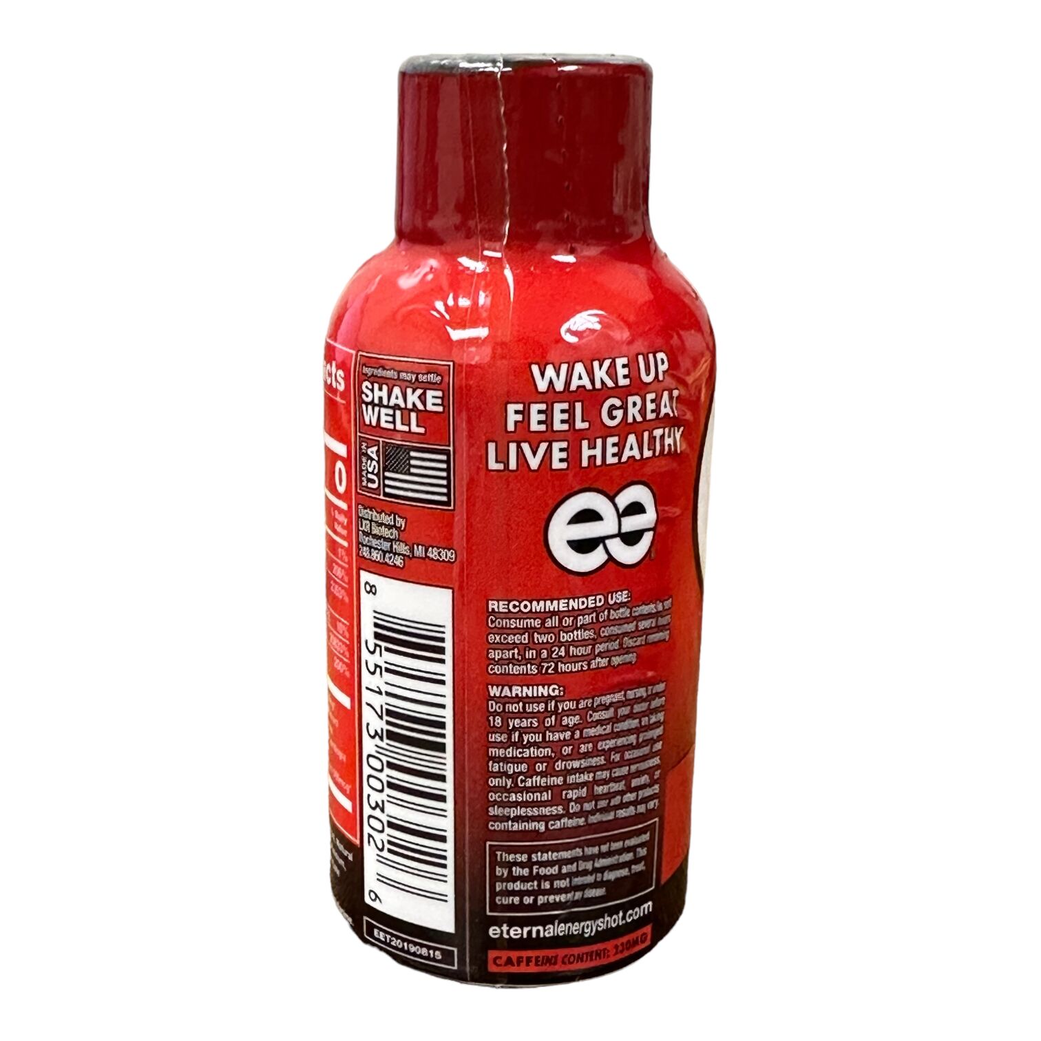 Eternal Energy Extra Strength Tropical Punch Shot 57mL | Image 3 | Eternal Energy Extra Strength Tropical Punch Shot 57mL