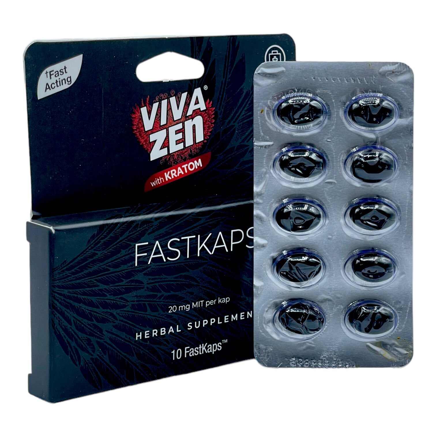 VIVAZEN FastKaps Kratom Extract Gel Caps | Image 2 | VIVAZEN FastKaps Kratom Extract Gel Caps