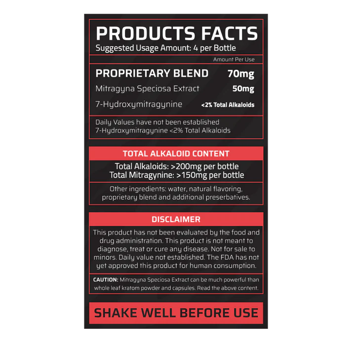 Wild Kratom Beast Kratom Shot 150mg 10mL | Image 3 | Wild Kratom Beast Kratom Shot 150mg 10mL