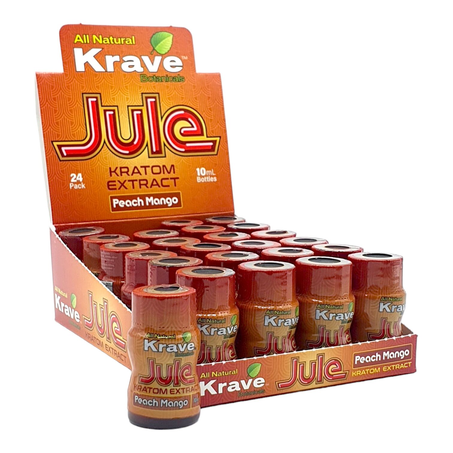 Krave Jule Kratom Extract Shot Peach Mango 100mg 10mL | Image 2 | Krave Jule Kratom Extract Shot Peach Mango 100mg 10mL