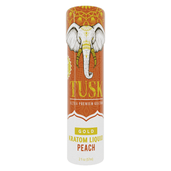 Tusk Peach Gold Kratom Shot 150mg 57mL | Image 1 | Tusk Peach Gold Kratom Shot 150mg 57mL