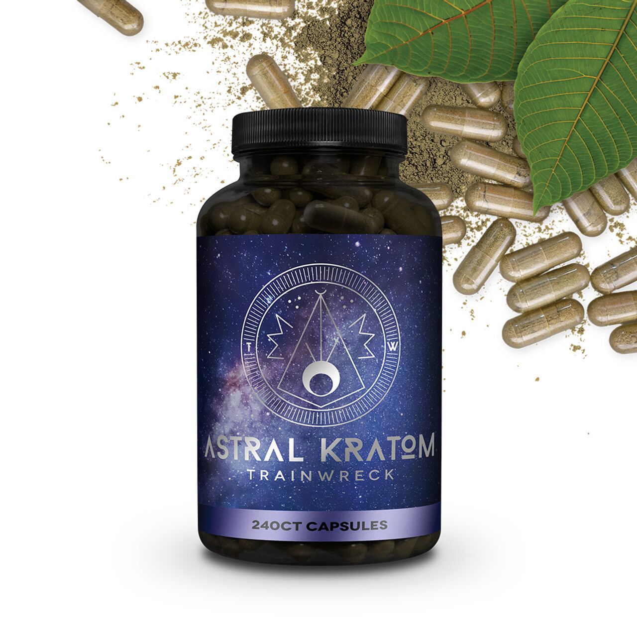 Astral Trainwreck Kratom Capsules | Image 1 | Astral Trainwreck Kratom Capsules
