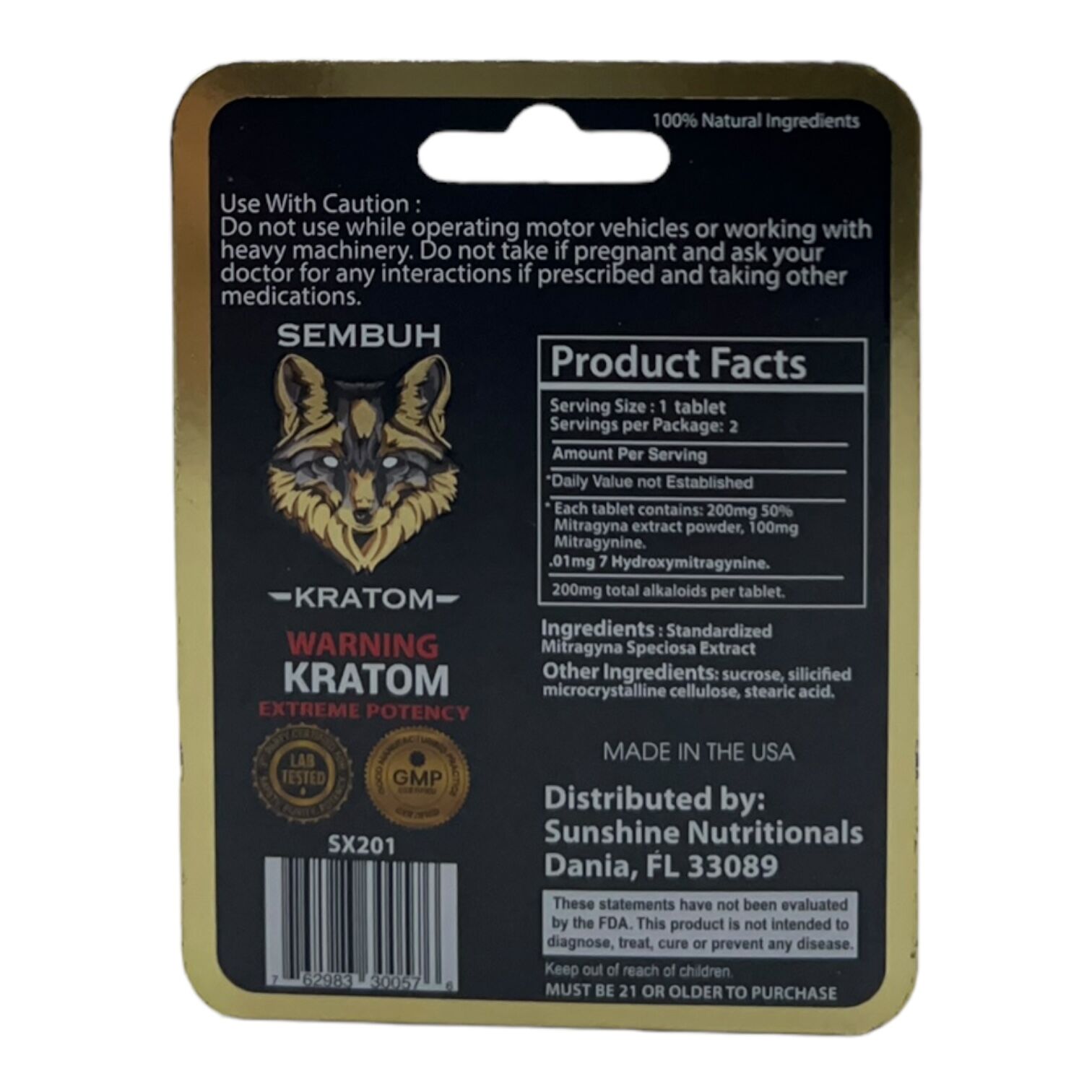 Sembuh Kratom Tablet 200mg MIT | Image 3 | Sembuh Kratom Tablet 200mg MIT