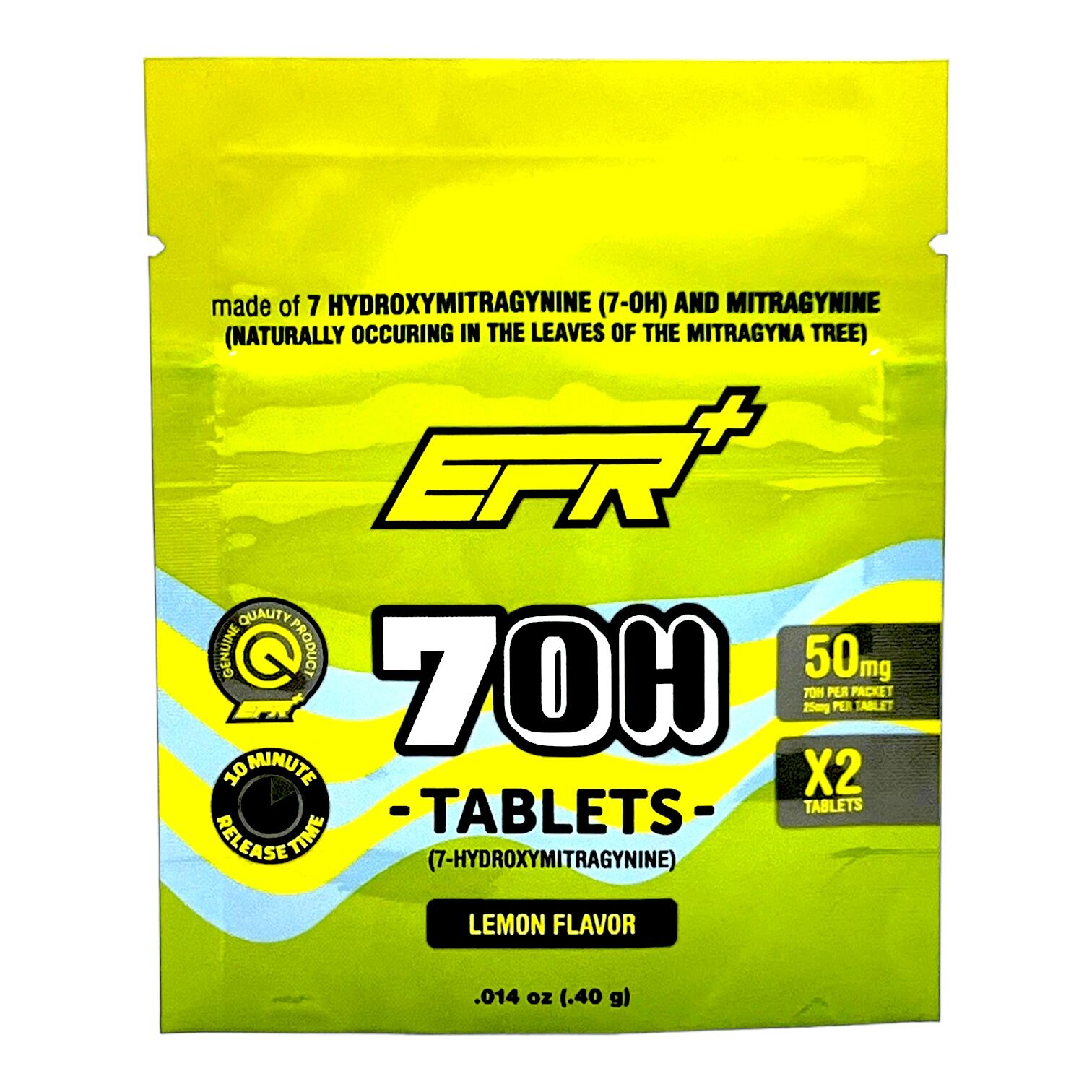 EFR+ 7OH Lemon Flavor Tablets 50mg | Image 1 | EFR+ 7OH Lemon Flavor Tablets 50mg