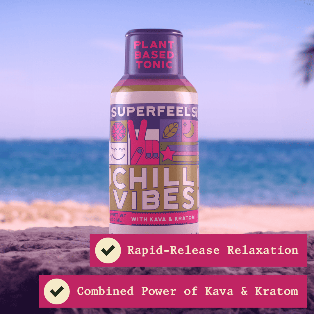 Super Feels Relax Kava Kratom Shot 35mg Kratom 25mg Kava 60mL | Image 2 | Super Feels Relax Kava Kratom Shot 35mg Kratom 25mg Kava 60mL