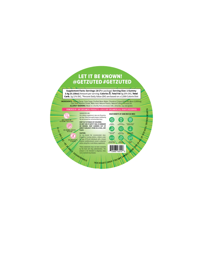 Zuted Zourz Sea Moss Gummies DEAL BUY 2 GET 1 | Image 3 | Zuted Zourz Sea Moss Gummies DEAL BUY 2 GET 1