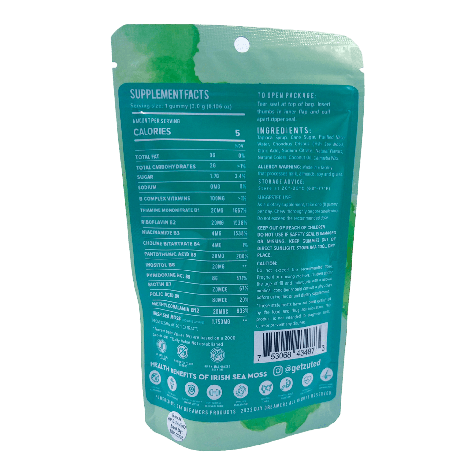 Zuted Apple Pear Sea Moss Boost Gummies BUY 2 GET 1 | Image 3 | Zuted Apple Pear Sea Moss Boost Gummies BUY 2 GET 1