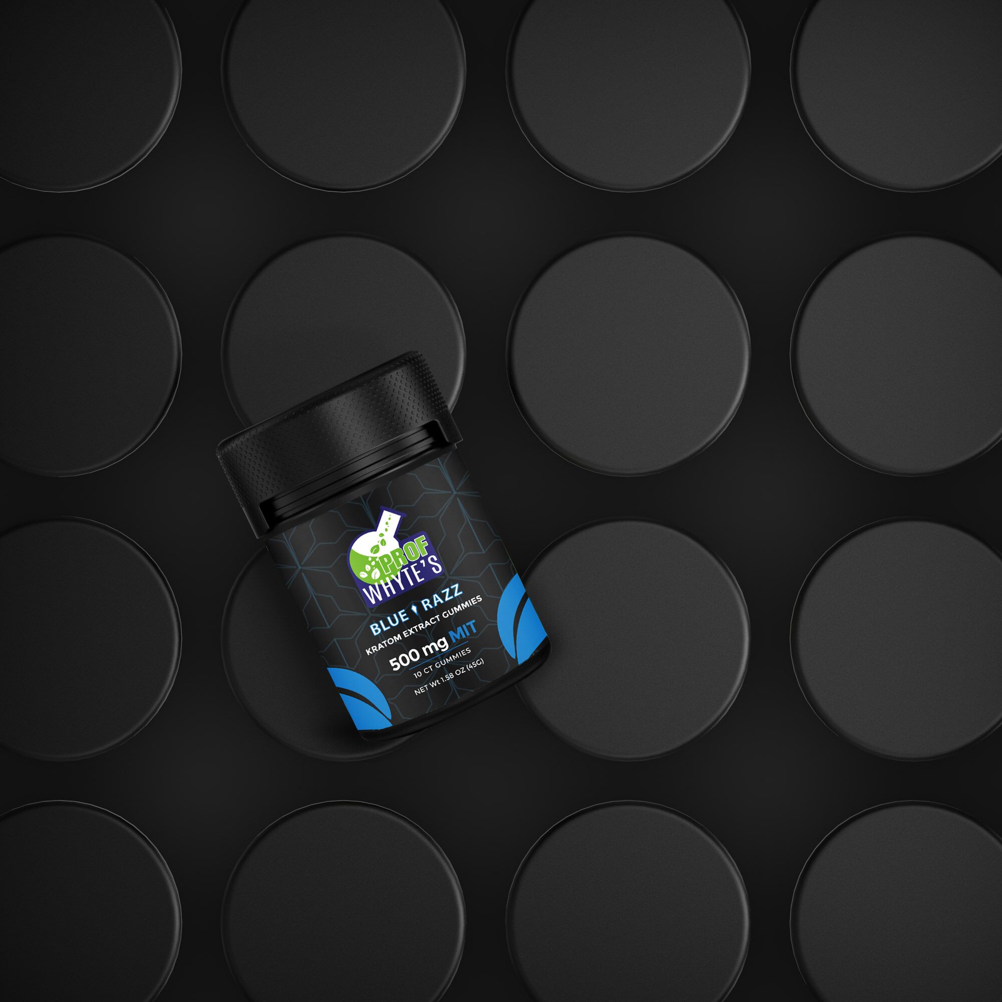 Prof Whyte's Kratom Gummies Blue Razz | Image 3 | Prof Whyte’s Kratom Gummies Blue Razz