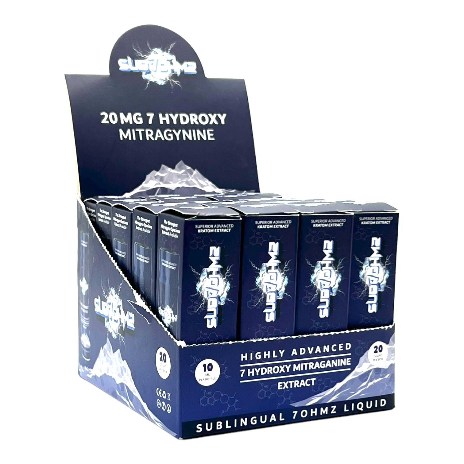 Sub 7 Ohmz 7-OH Kratom Shot 20mg 7-OH 10mL | Image 2 | Sub 7 Ohmz 7-OH Kratom Shot 20mg 7-OH 10mL