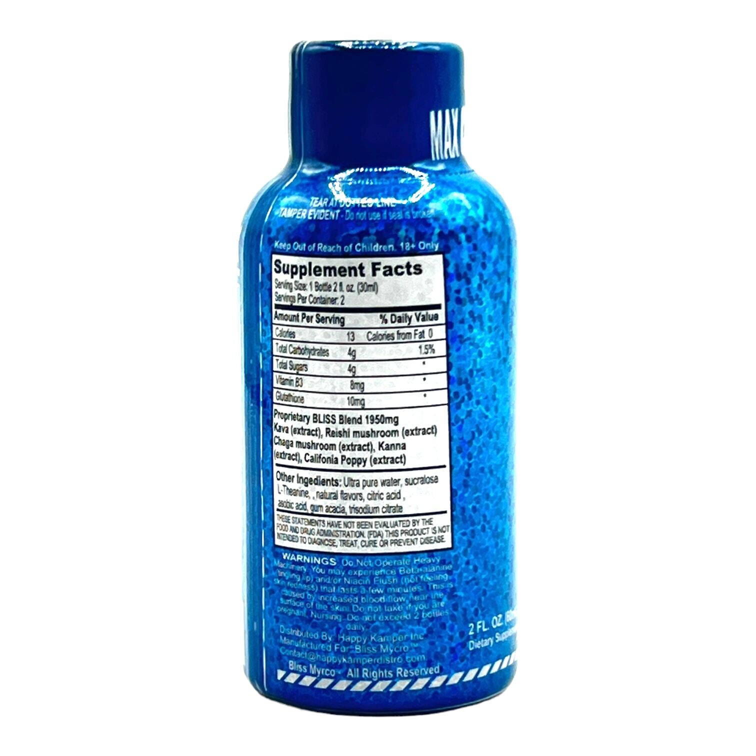 Bliss Mycro MaxChill Nootropic Tropikana Tonic 60mL | Image 3 | Bliss Mycro MaxChill Nootropic Tropikana Tonic 60mL