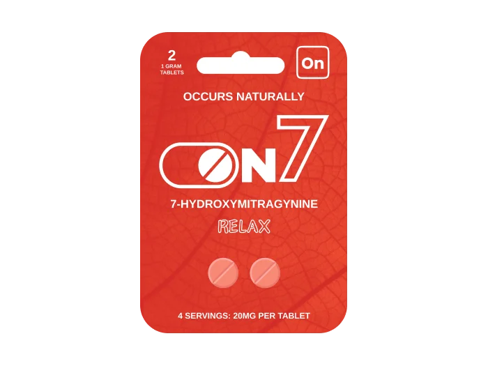 On7 Relax 7-OH Kratom Tablets | Image 1 | On7 Relax 7-OH Kratom Tablets