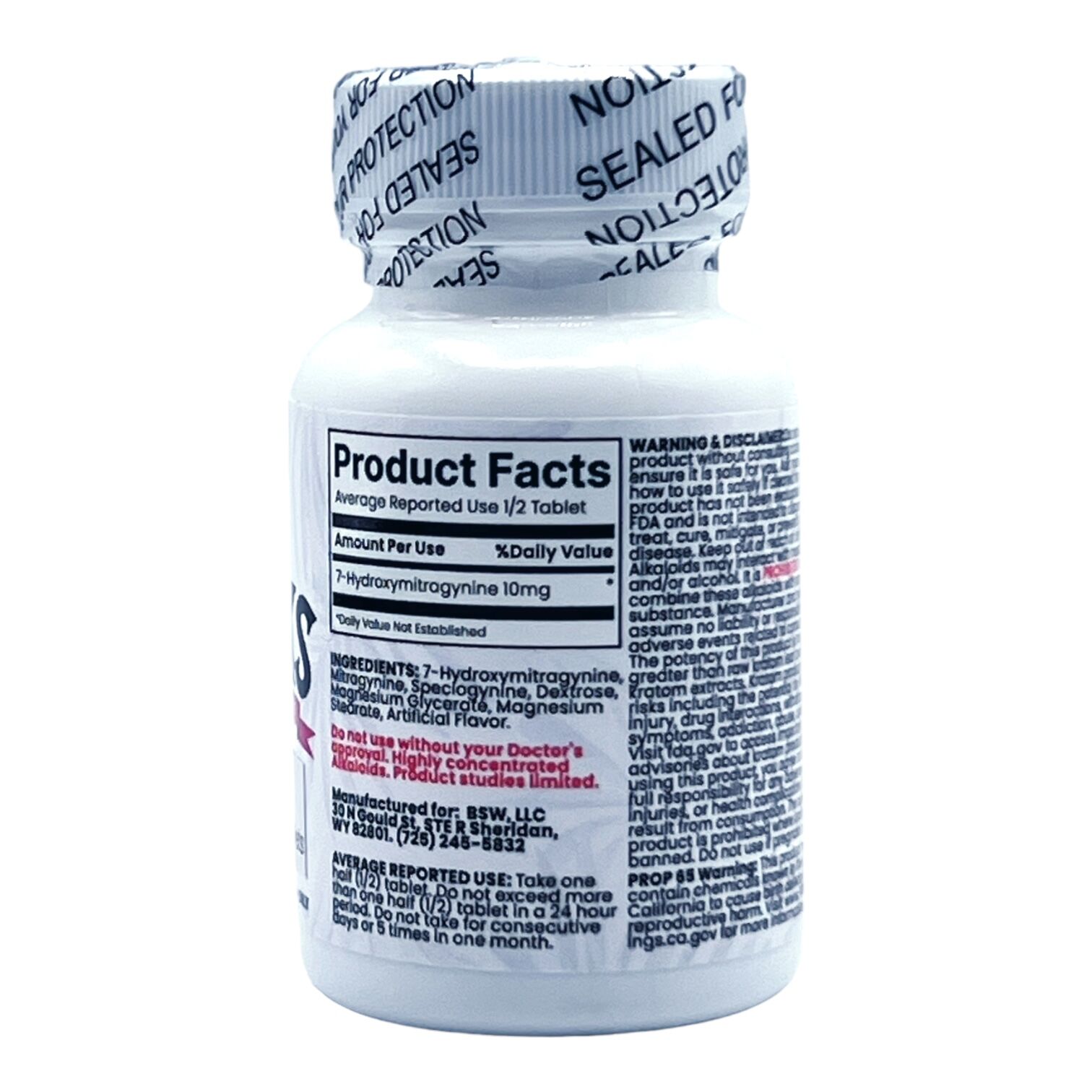 7 Alks 7-OH Kratom Tablets 20mg | Image 3 | 7 Alks 7-OH Kratom Tablets 20mg