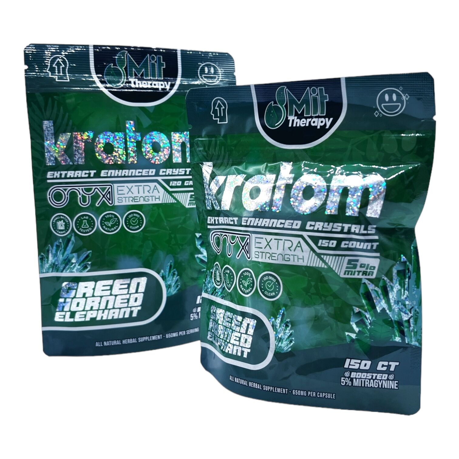 MIT Therapy Onyx Green Horned Elephant Kratom Powder | Image 3 | MIT Therapy Onyx Green Horned Elephant Kratom Powder