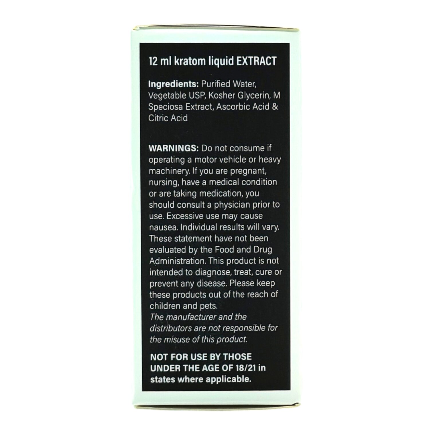 Earth Kratom Green Maeng Da Nano Kratom Shot 12mL | Image 2 | Earth Kratom Green Maeng Da Nano Kratom Shot 12mL