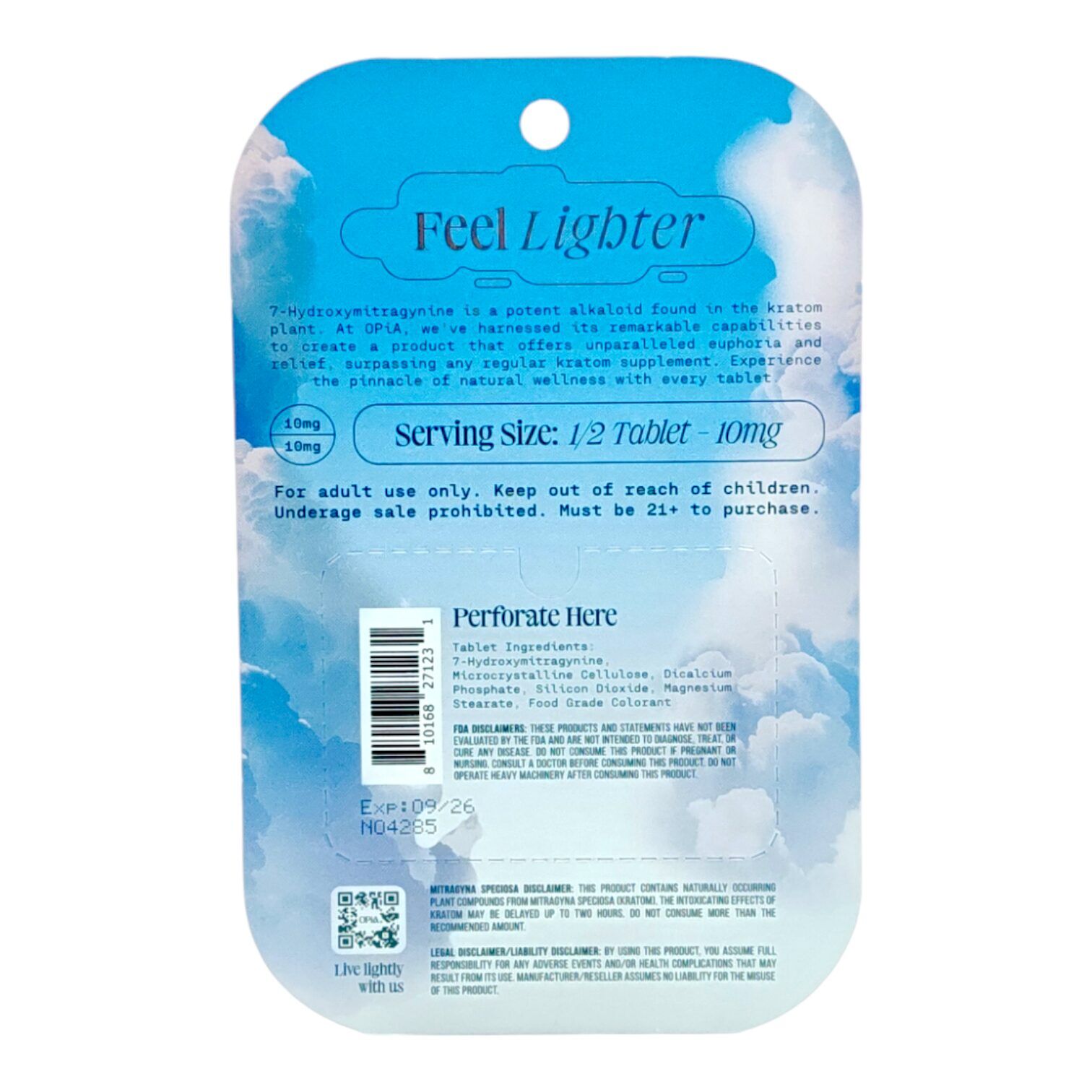 OPiA 7-OH Tablets 20mg 4ct | Image 7 | OPiA 7-OH Tablets 20mg 4ct