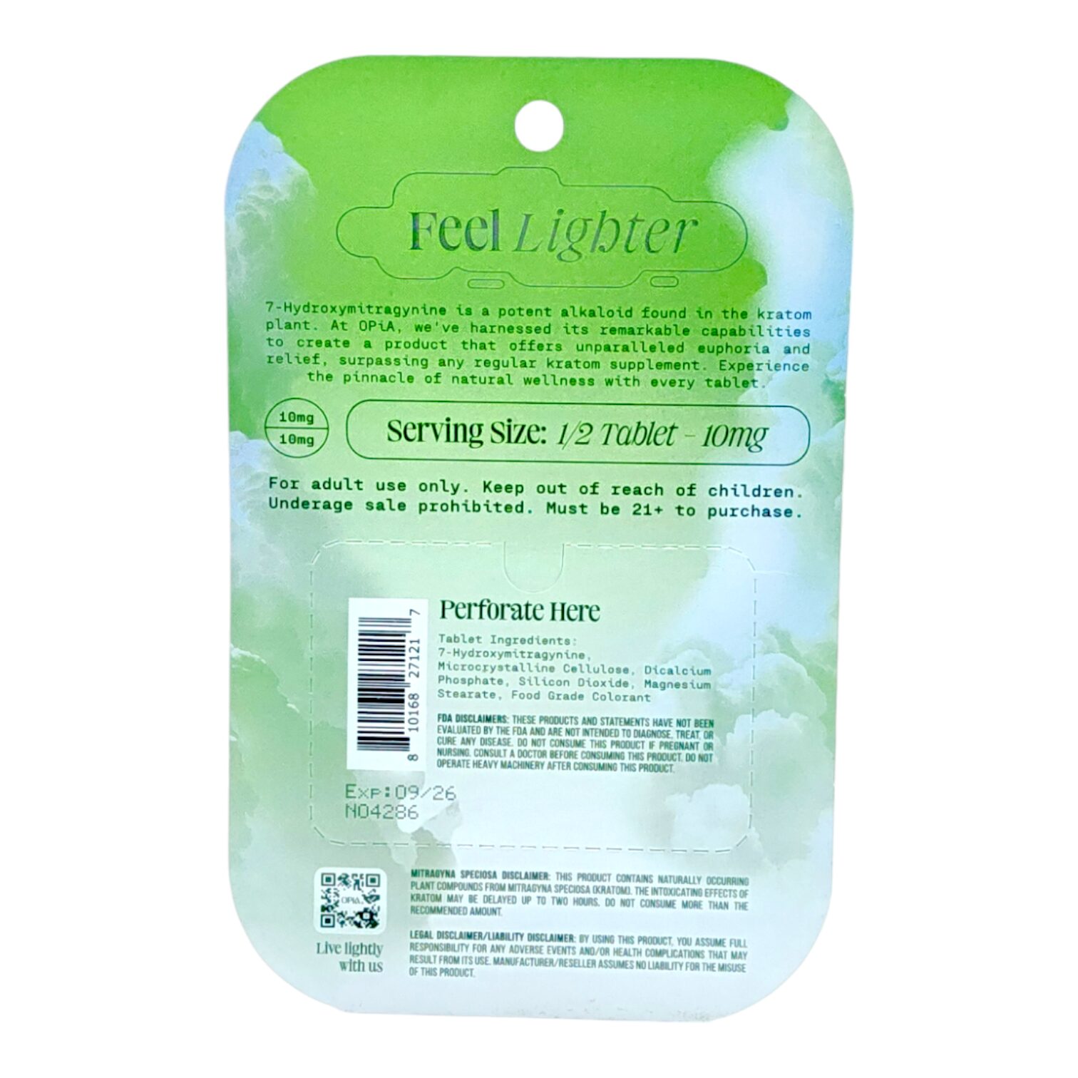 OPiA 7-OH Tablets 20mg 4ct | Image 4 | OPiA 7-OH Tablets 20mg 4ct