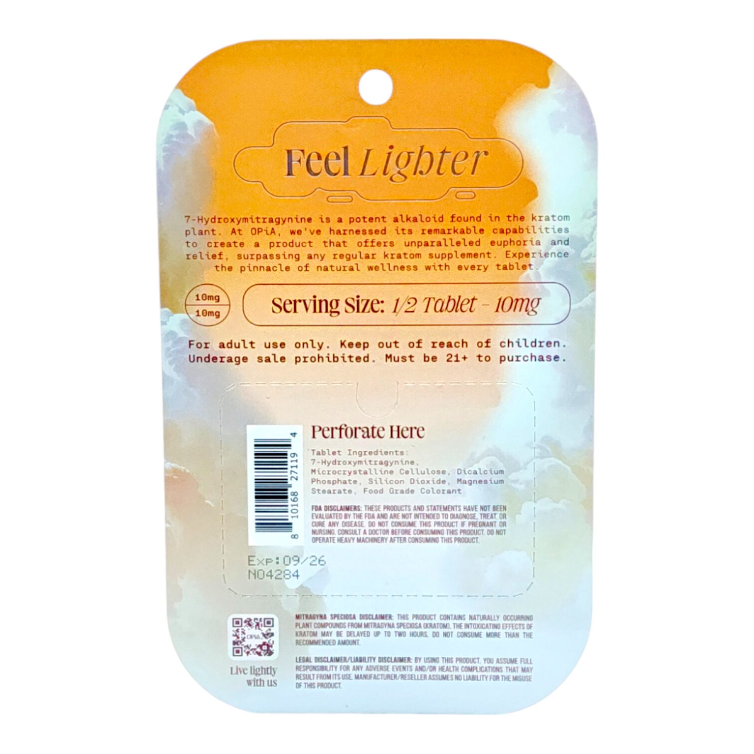 OPiA 7-OH Tablets 20mg 4ct | Image 2 | OPiA 7-OH Tablets 20mg 4ct