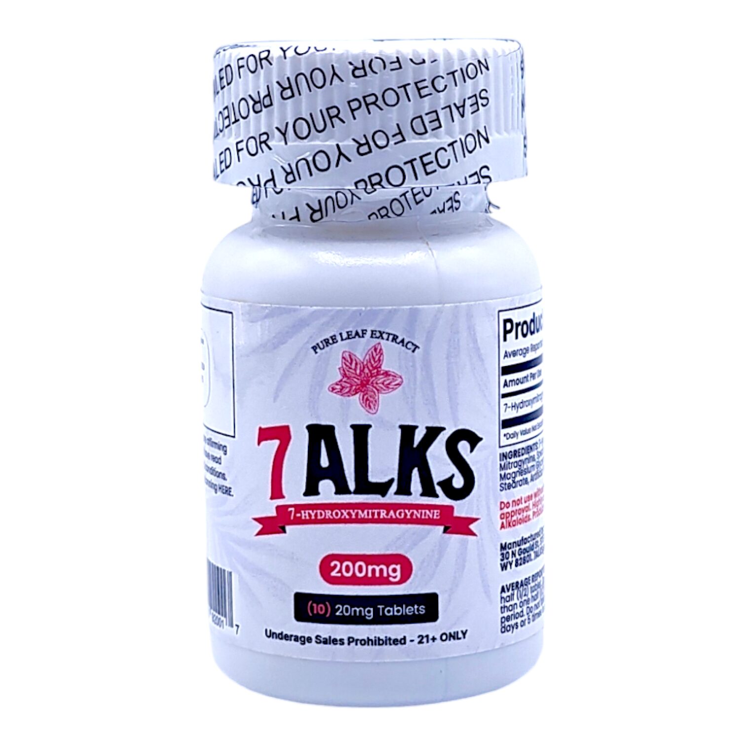 7 Alks 7-OH Kratom Tablets 20mg | Image 1 | 7 Alks 7-OH Kratom Tablets 20mg