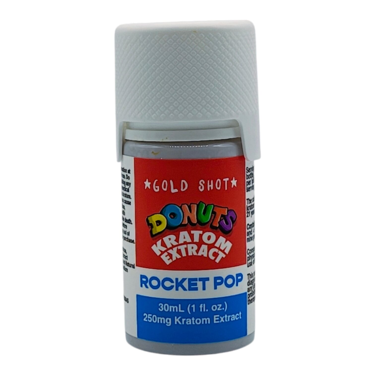Donuts Gold Rocket Pop Kratom Shot 250mg 30mL | Image 9 | Donuts Gold Rocket Pop Kratom Shot 250mg 30mL