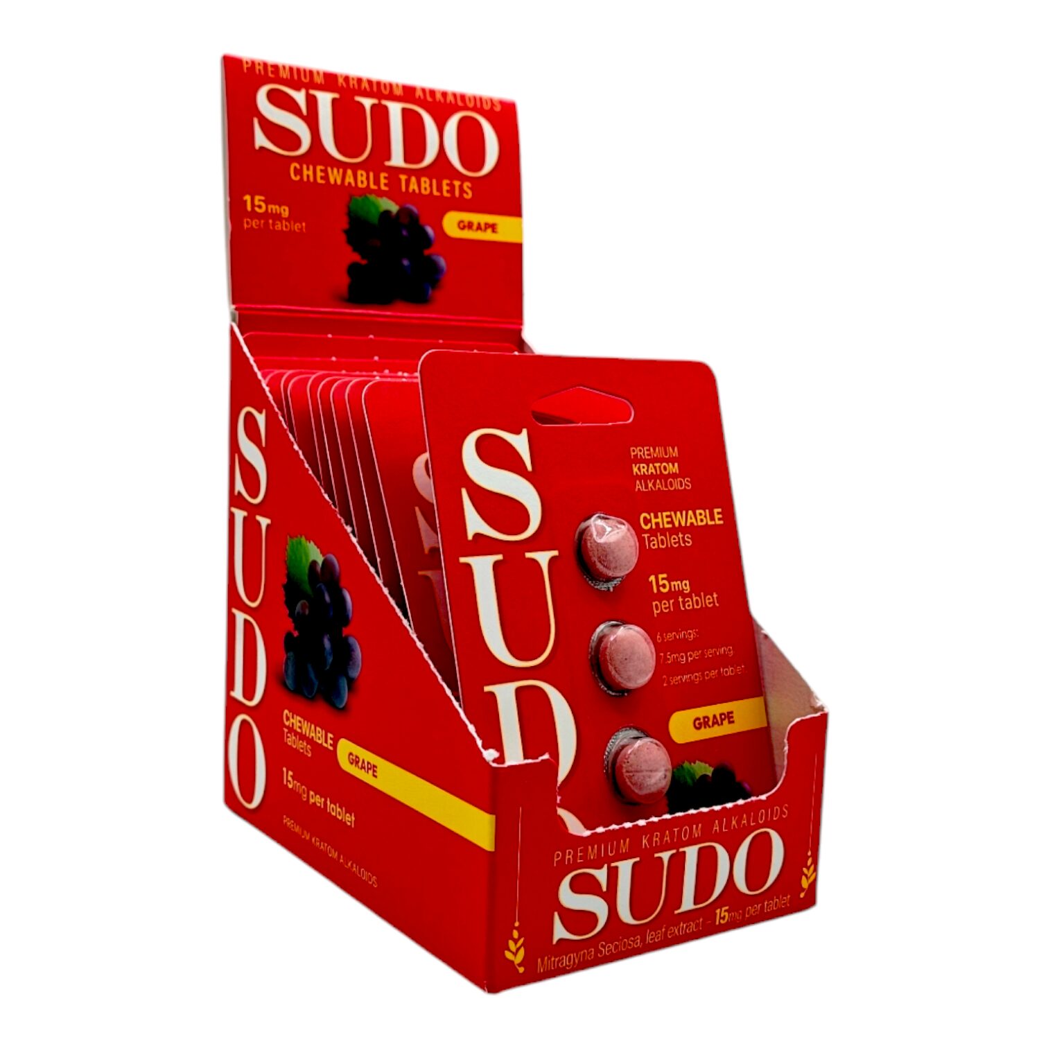 Sudo Premium Chewable Kratom Tablets 15mg | Image 14 | Sudo Premium Chewable Kratom Tablets 15mg