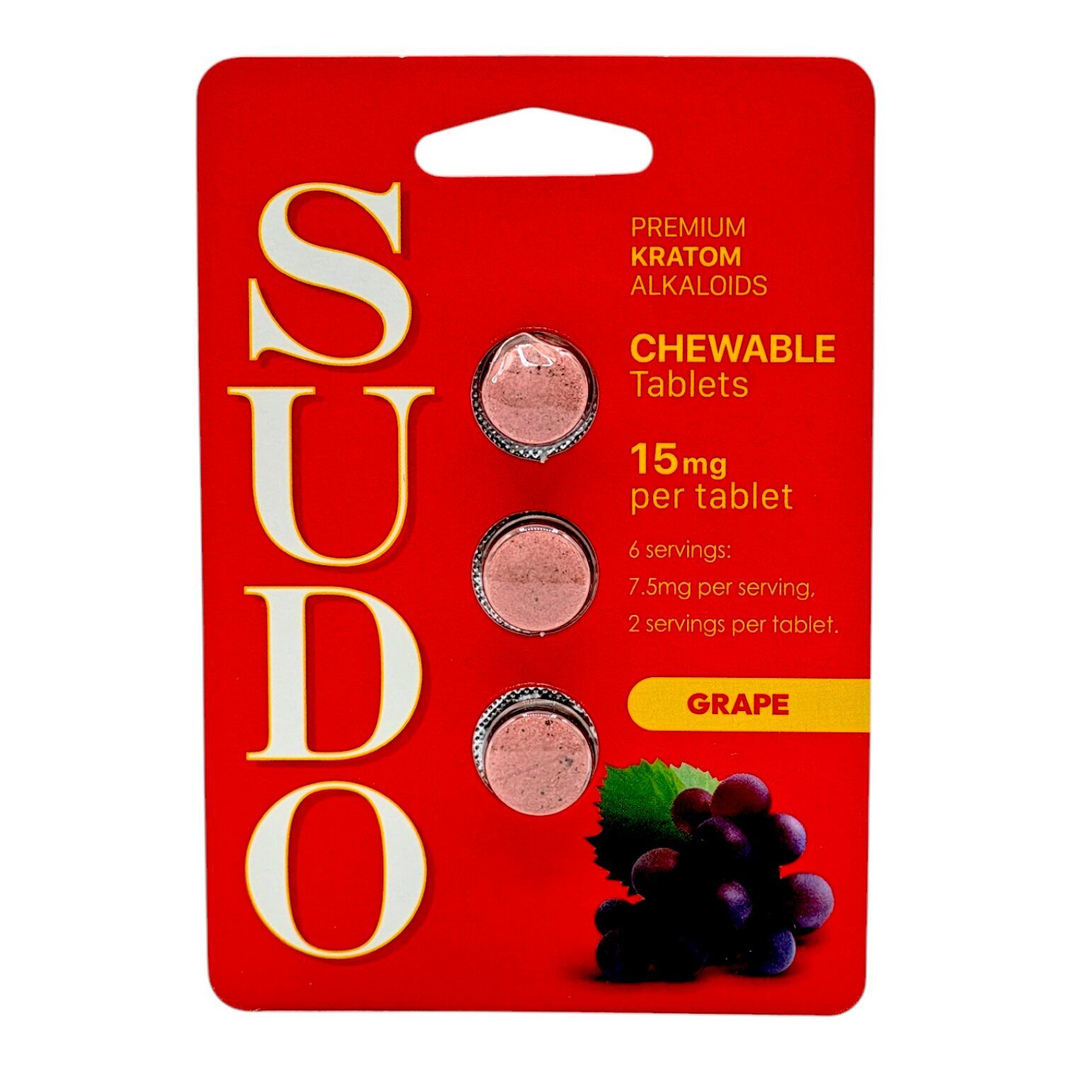 Sudo Premium Chewable Kratom Tablets 15mg | Image 7 | Sudo Premium Chewable Kratom Tablets 15mg