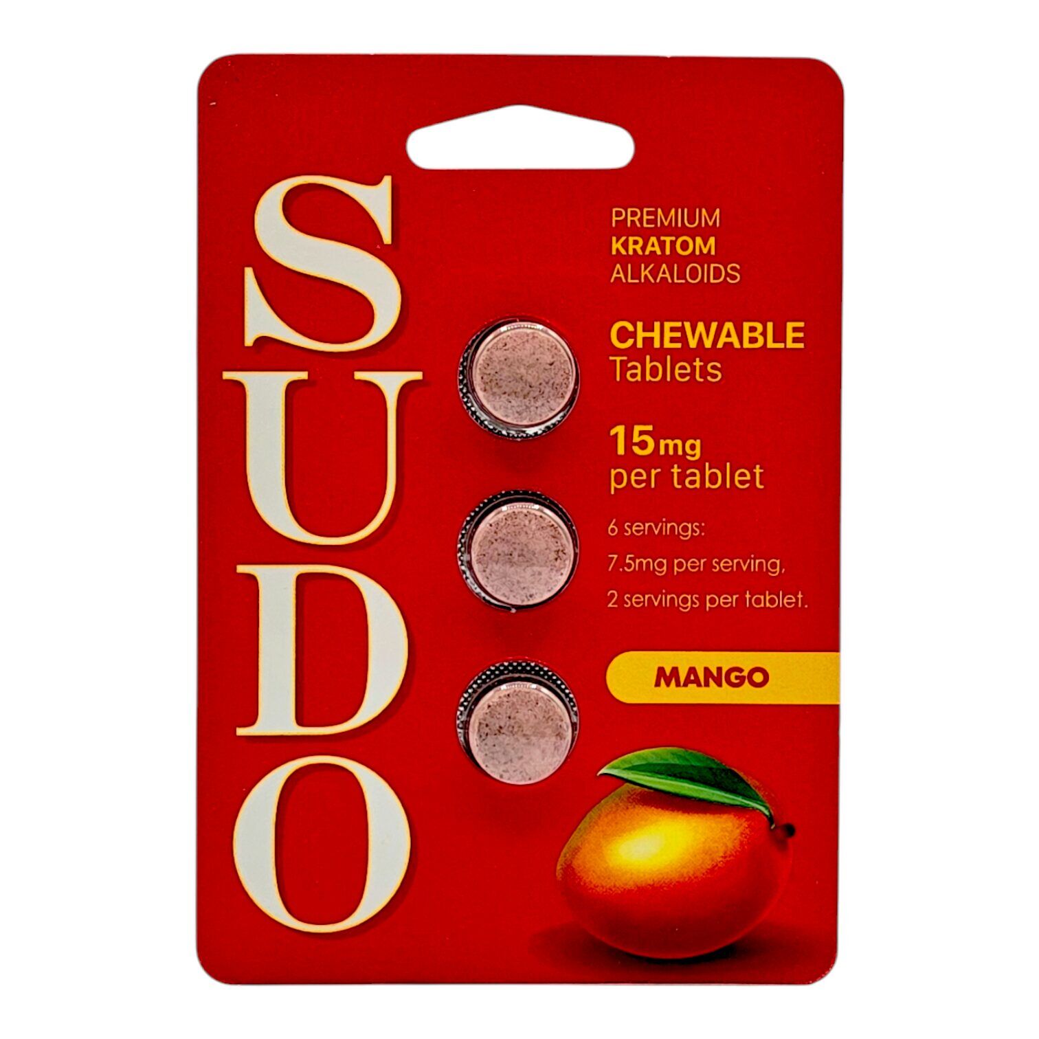Sudo Premium Chewable Kratom Tablets 15mg | Image 3 | Sudo Premium Chewable Kratom Tablets 15mg
