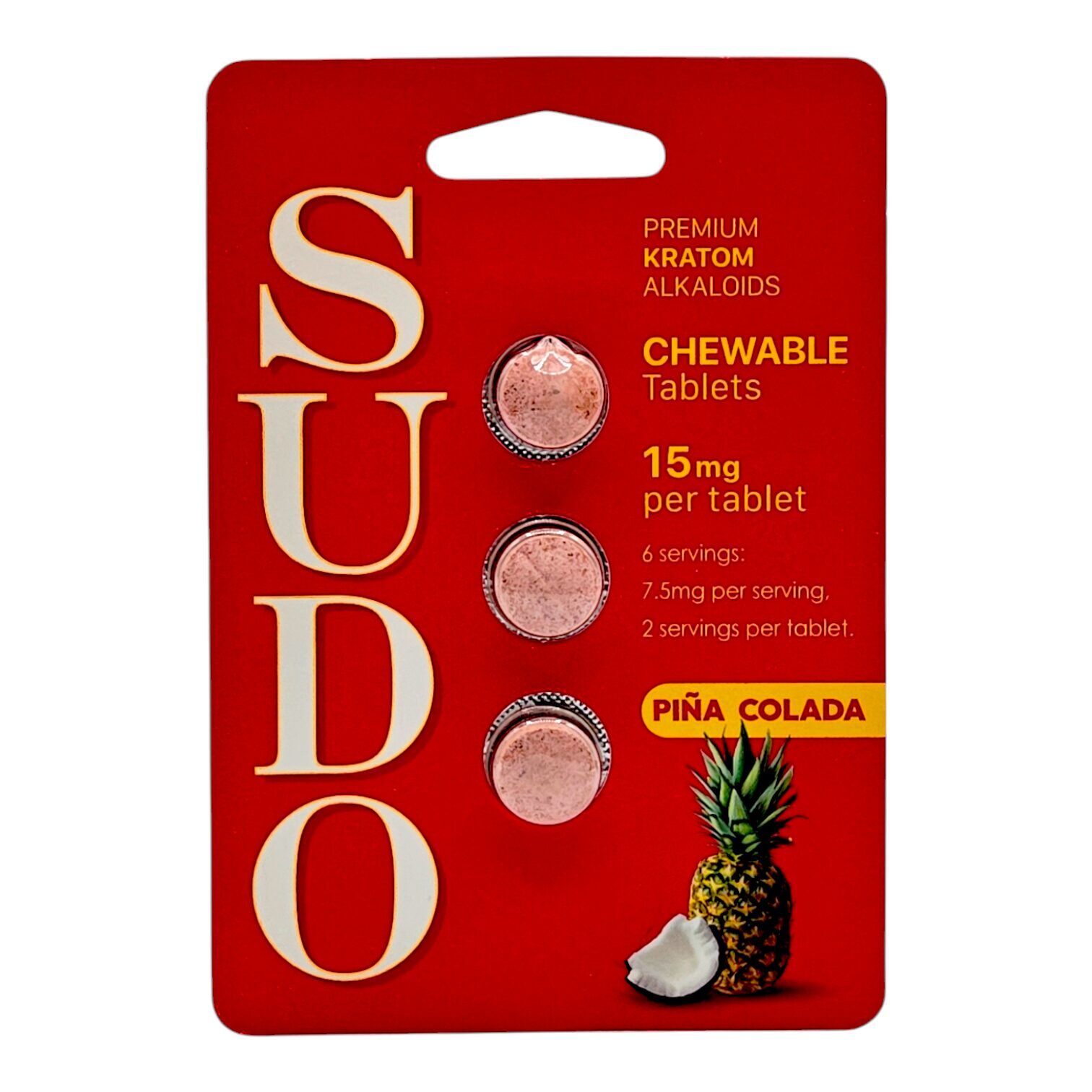 Sudo Premium Chewable Kratom Tablets 15mg | Image 2 | Sudo Premium Chewable Kratom Tablets 15mg
