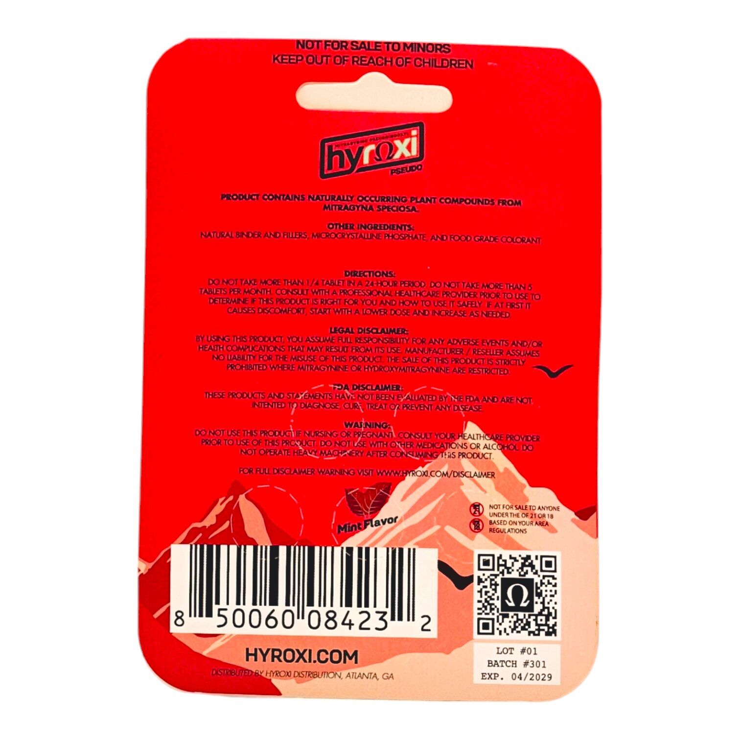 HYROXI Pseudo Tablets Mint Flavor 15mg | Image 4 | HYROXI Pseudo Tablets Mint Flavor 15mg