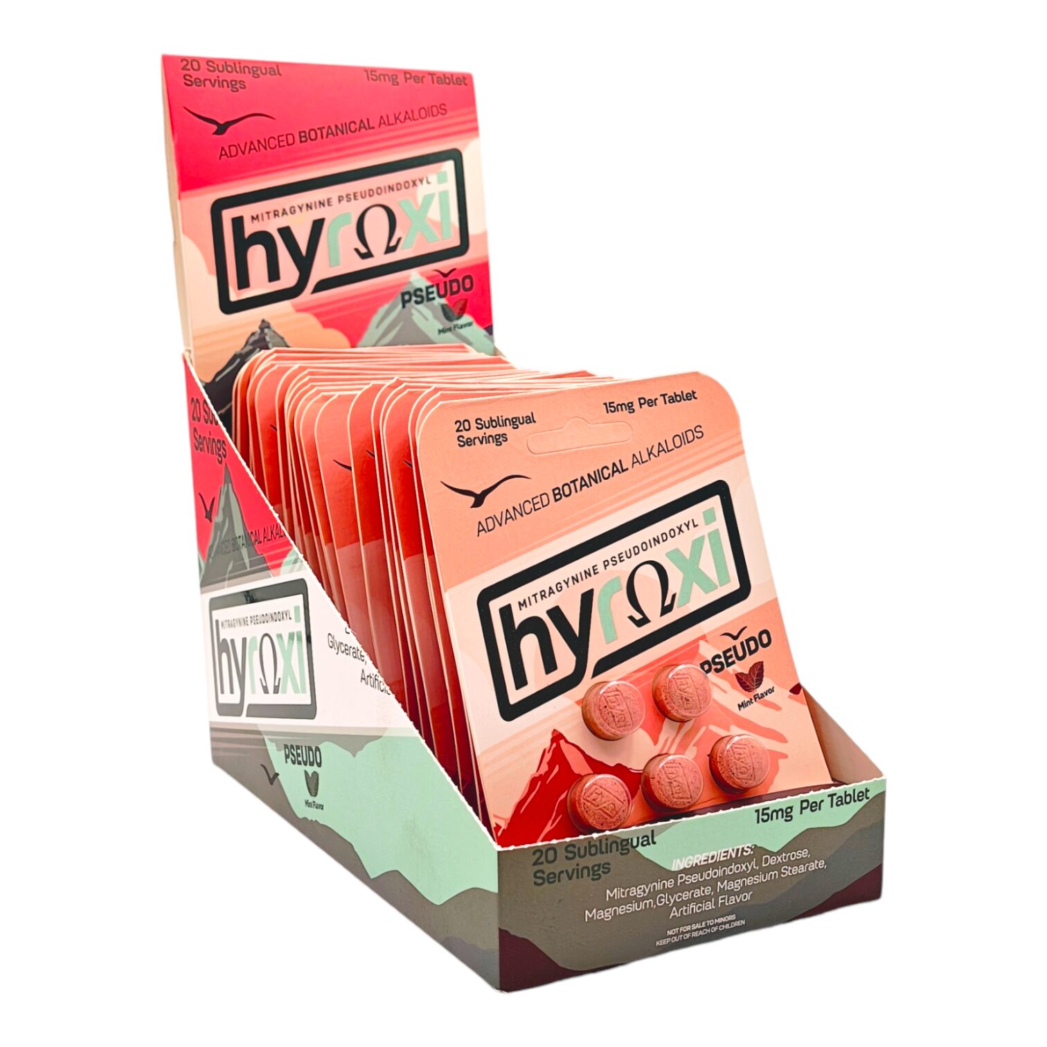 HYROXI Pseudo Tablets Mint Flavor 15mg | Image 2 | HYROXI Pseudo Tablets Mint Flavor 15mg