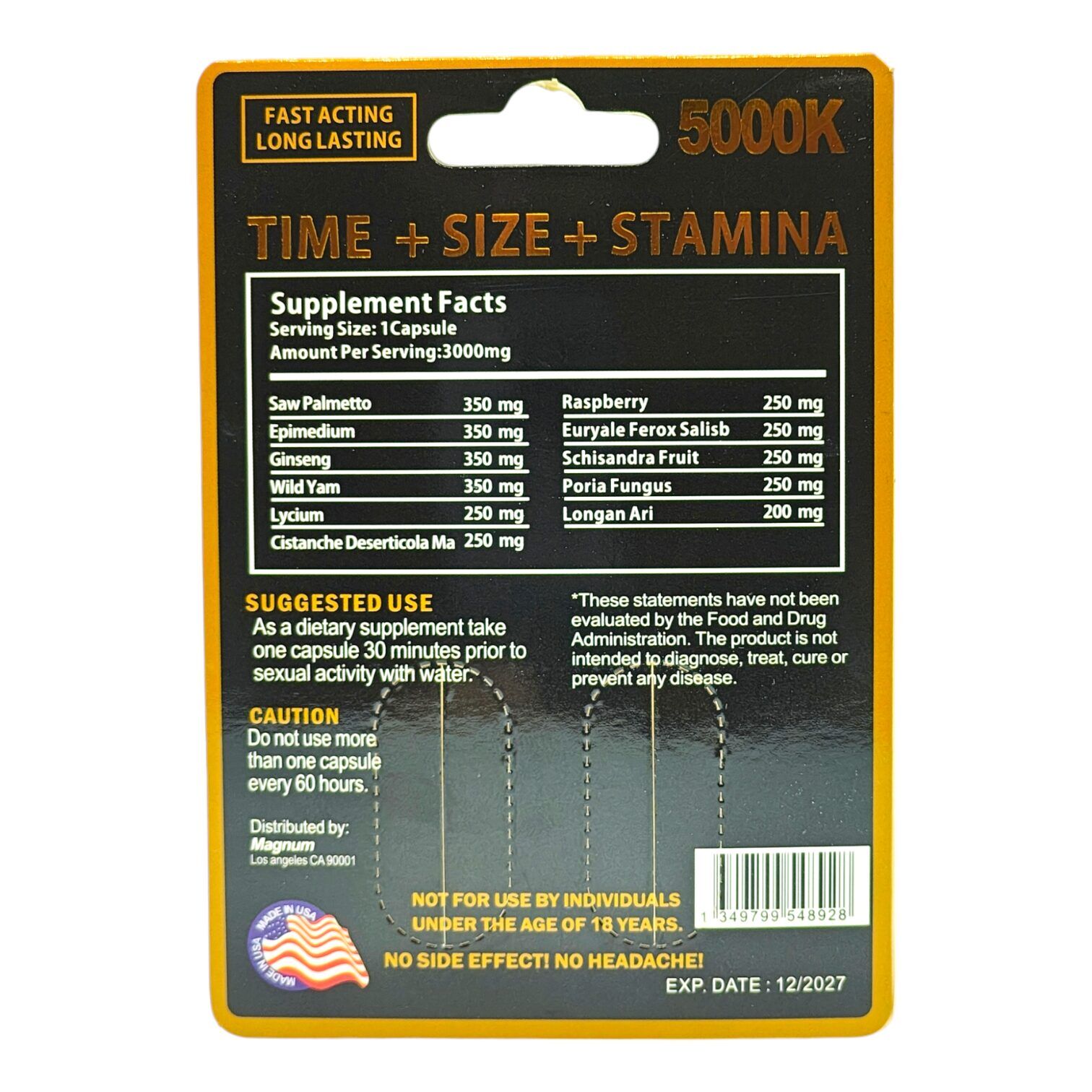 Magnum XXL 5000K Male Enchantment Capsules | Image 3 | Magnum XXL 5000K Male Enchantment Capsules