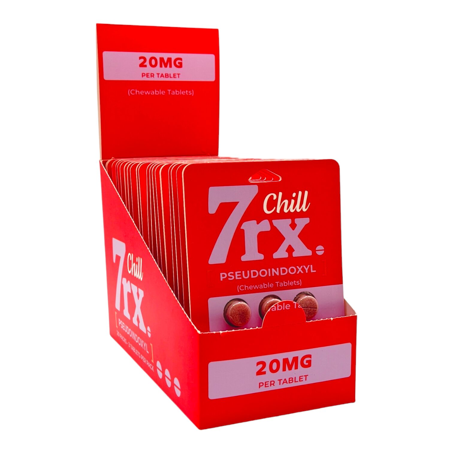 7rx Chill Chewable Pseudo Tablets 3ct | Image 4 | 7rx Chill Chewable Pseudo Tablets 3ct