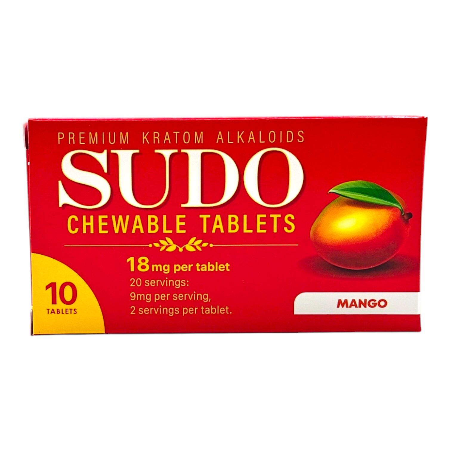 Sudo Kratom Chewable Tablets 18mg 10ct | Image 2 | Sudo Kratom Chewable Tablets 18mg 10ct