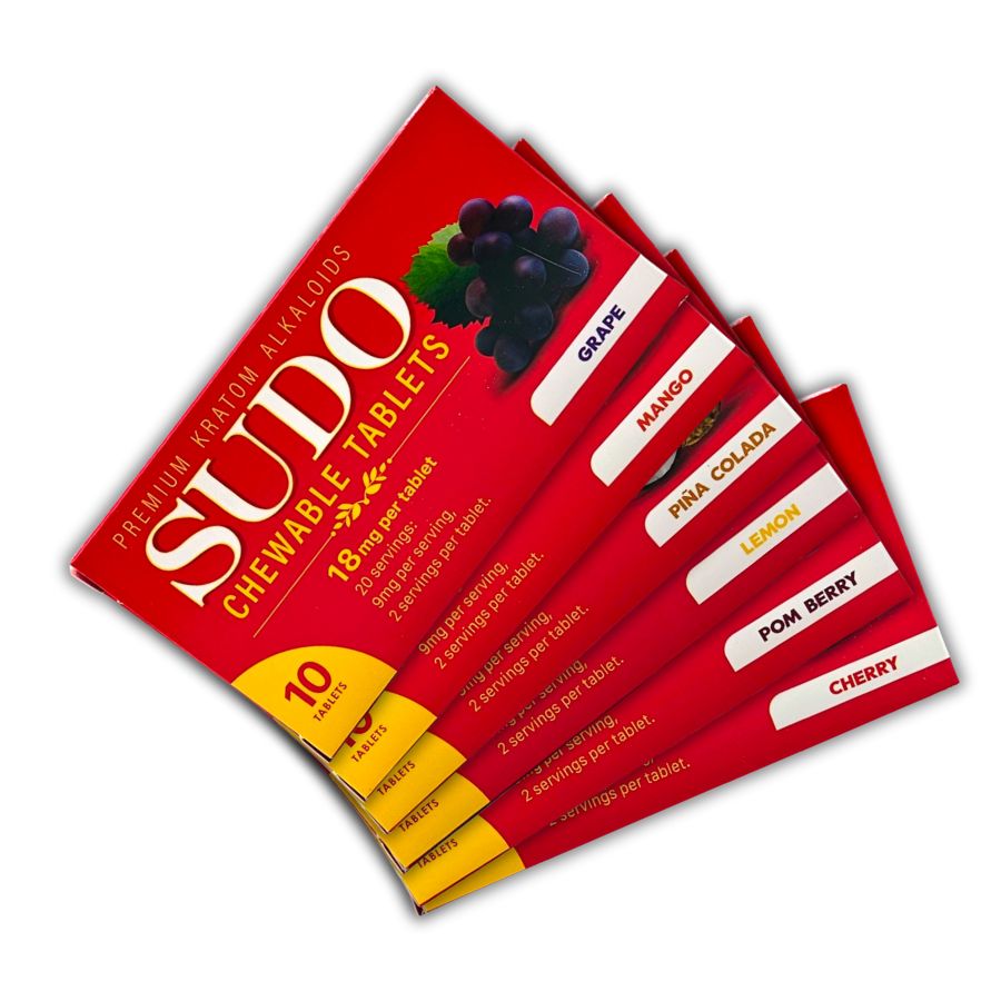 Sudo Kratom Chewable Tablets 18mg 10ct | Image 1 | Sudo Kratom Chewable Tablets 18mg 10ct
